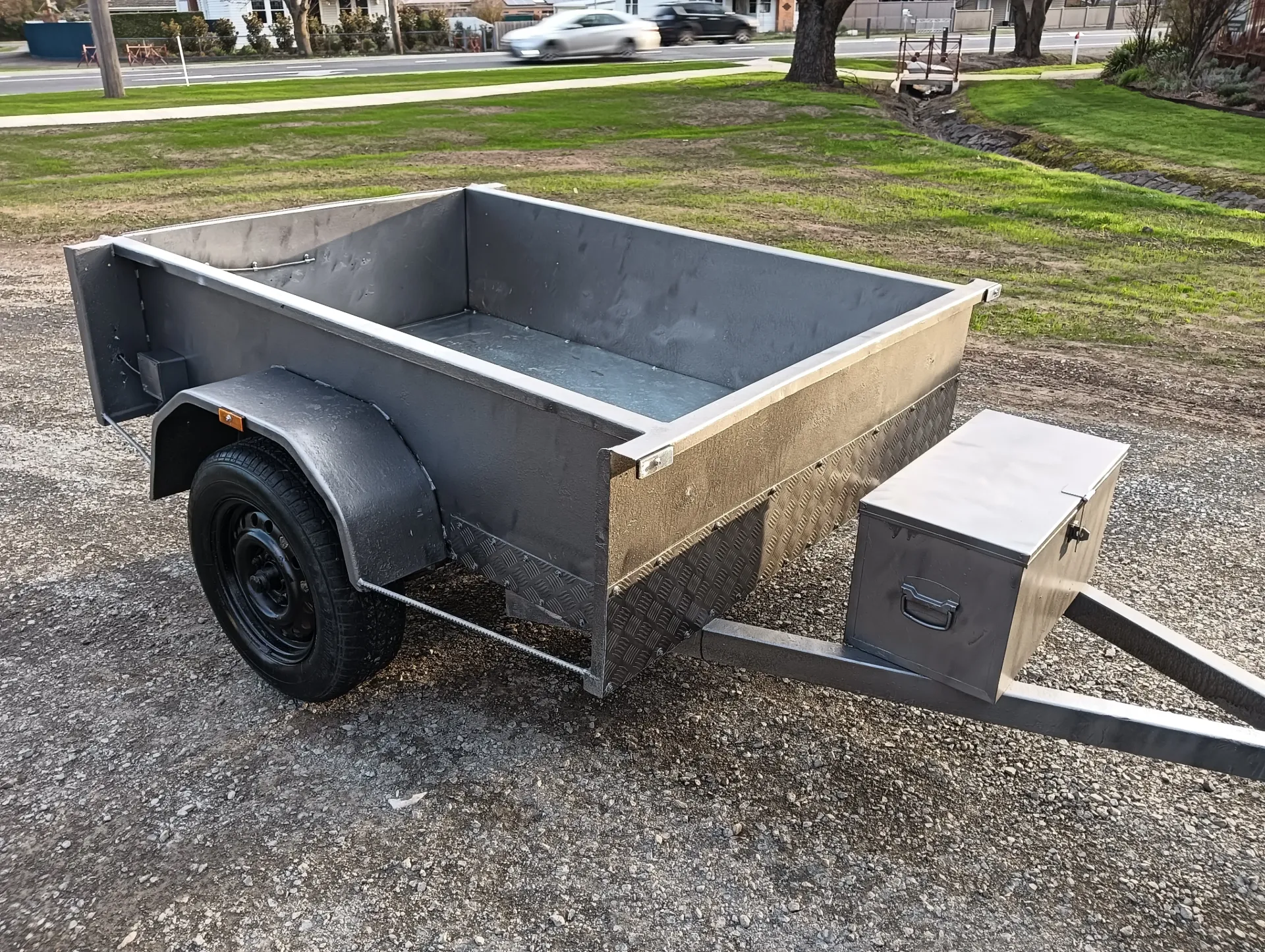 6x4 (1.8m x 1.2m) High Side Box Trailer (REG: 16784D)